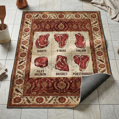 Heirloom Tomato Varieties Rug — Garden Kitchen Floor Mat