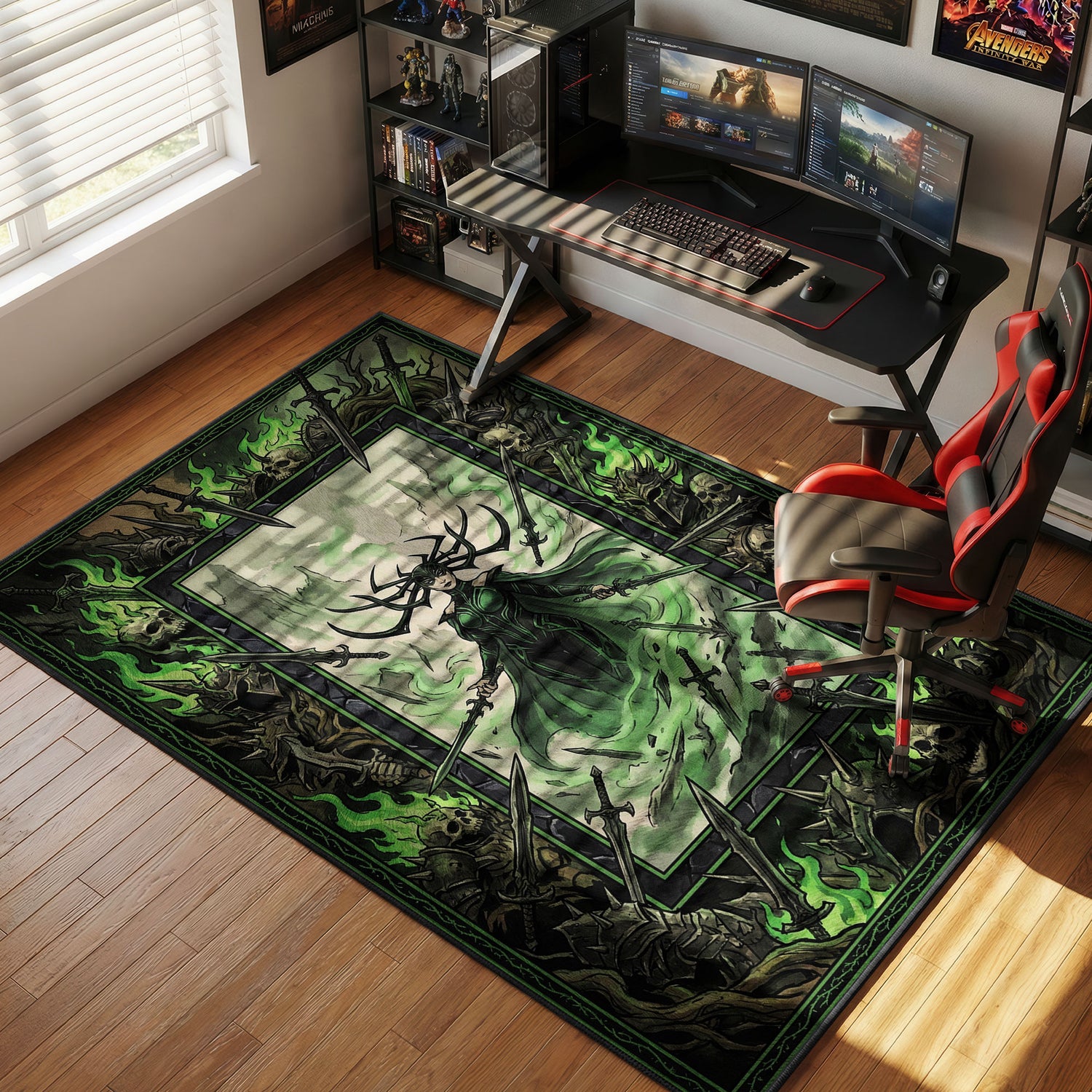 Hela Necrosword Rug - Marvel Chair Mat