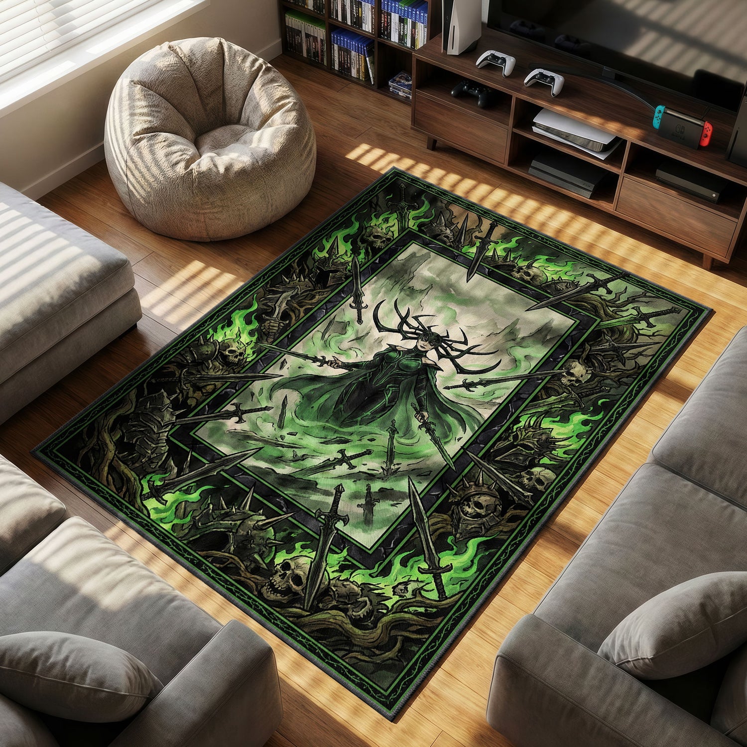 Hela Necrosword Rug - Marvel Chair Mat
