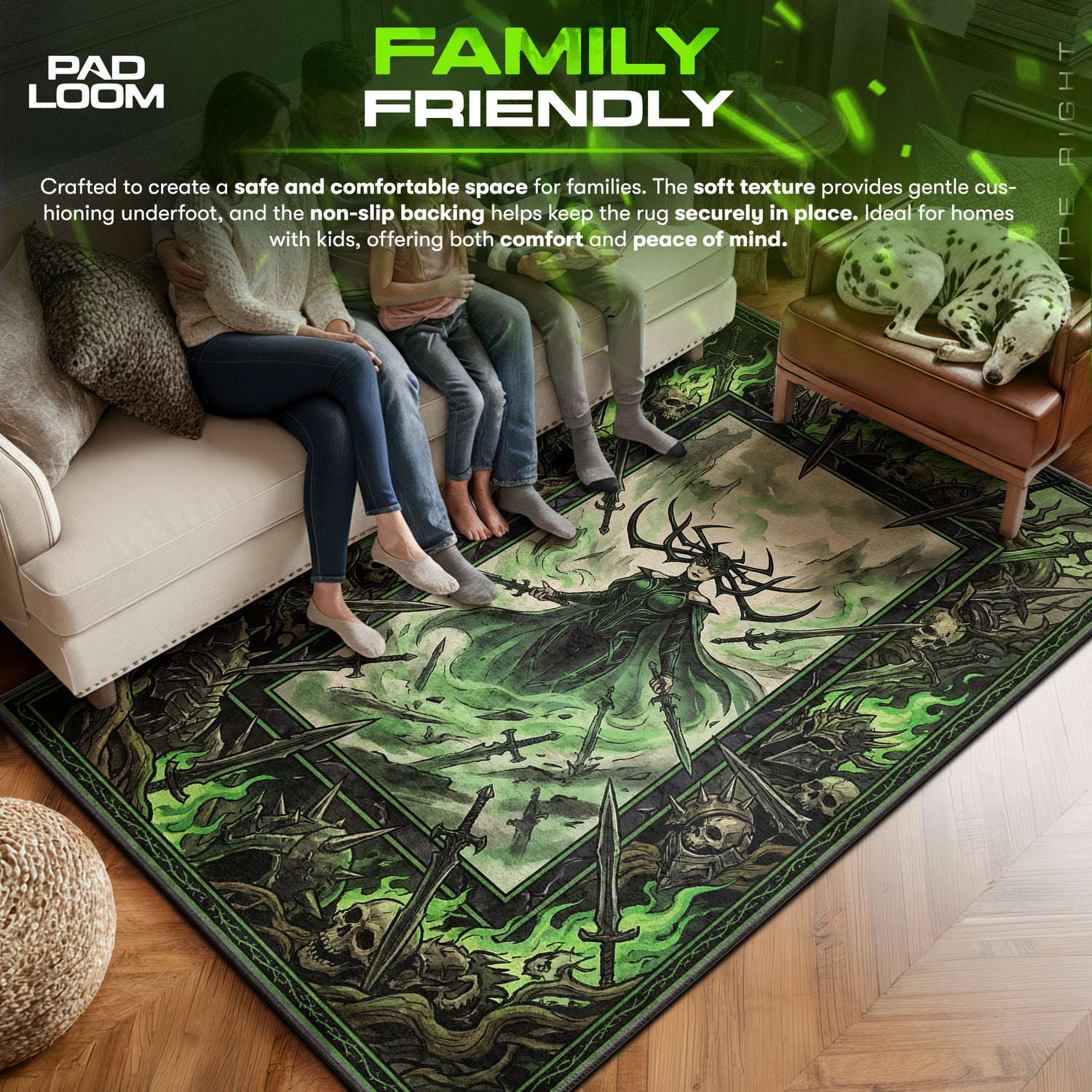 Hela Necrosword Rug - Marvel Chair Mat