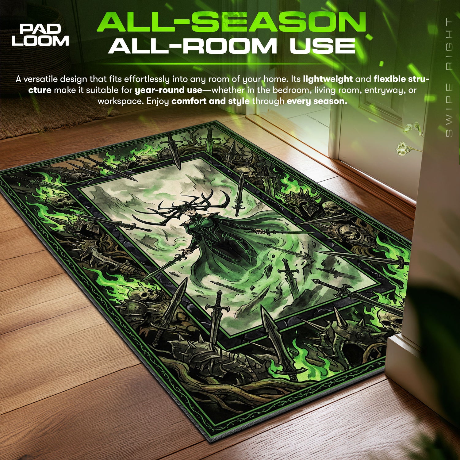 Hela Necrosword Rug - Marvel Chair Mat