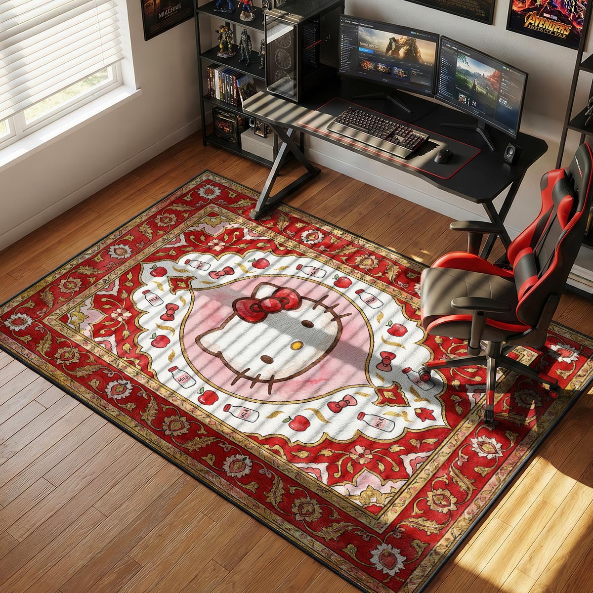 Hello Kitty Red Kids Floor rug — main product view