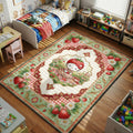 Hello Kitty strawberry garden kids bedroom area rug