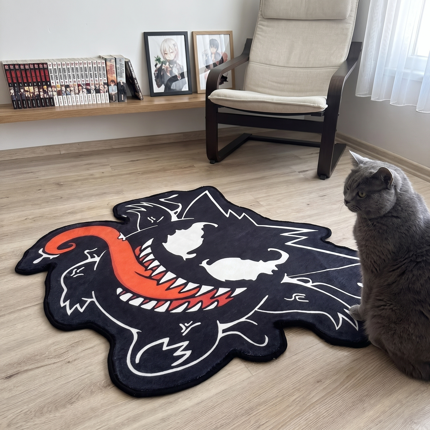 Venom Rug - Shaped Gaming Room Area Rug