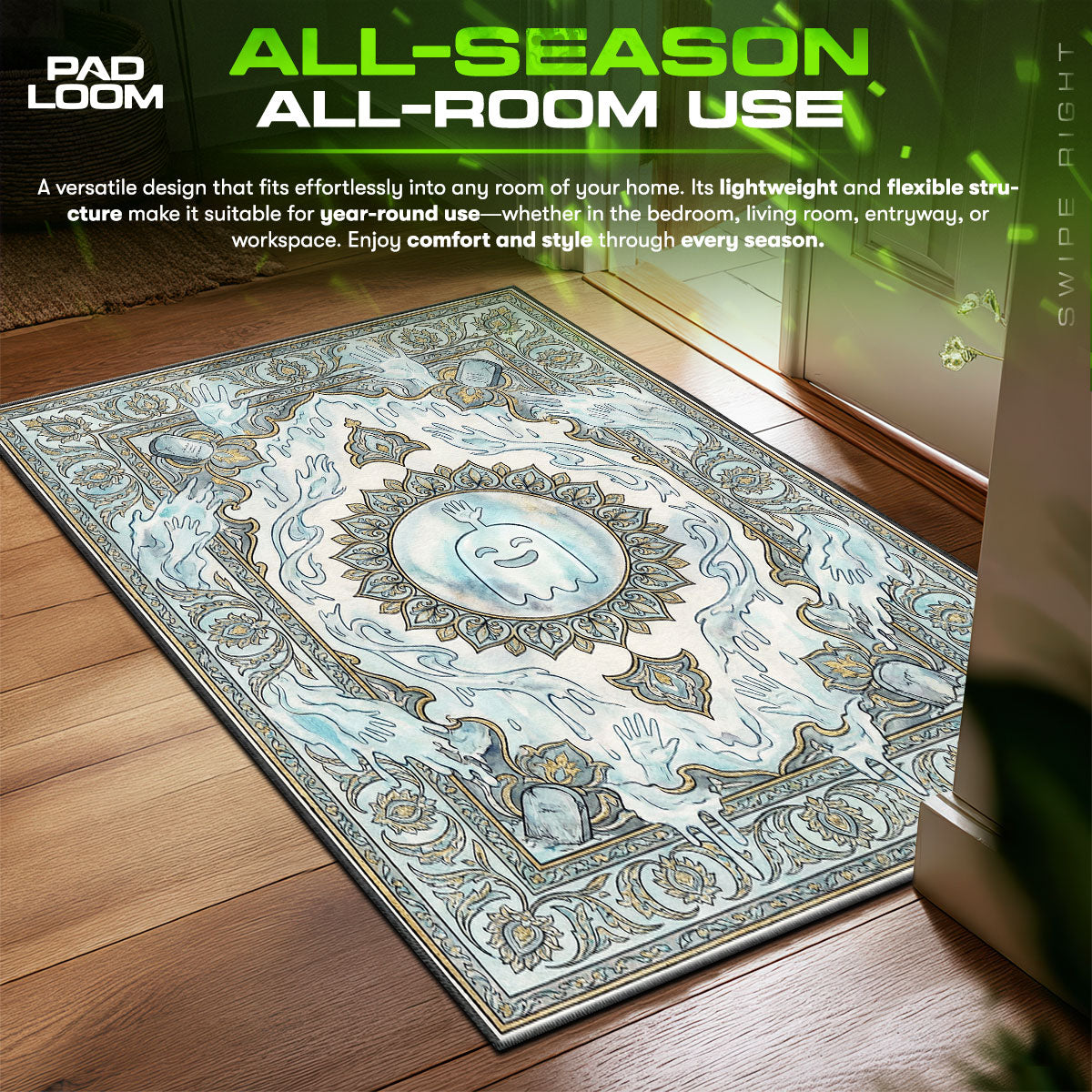 Detailed close-up of Hi rug pattern