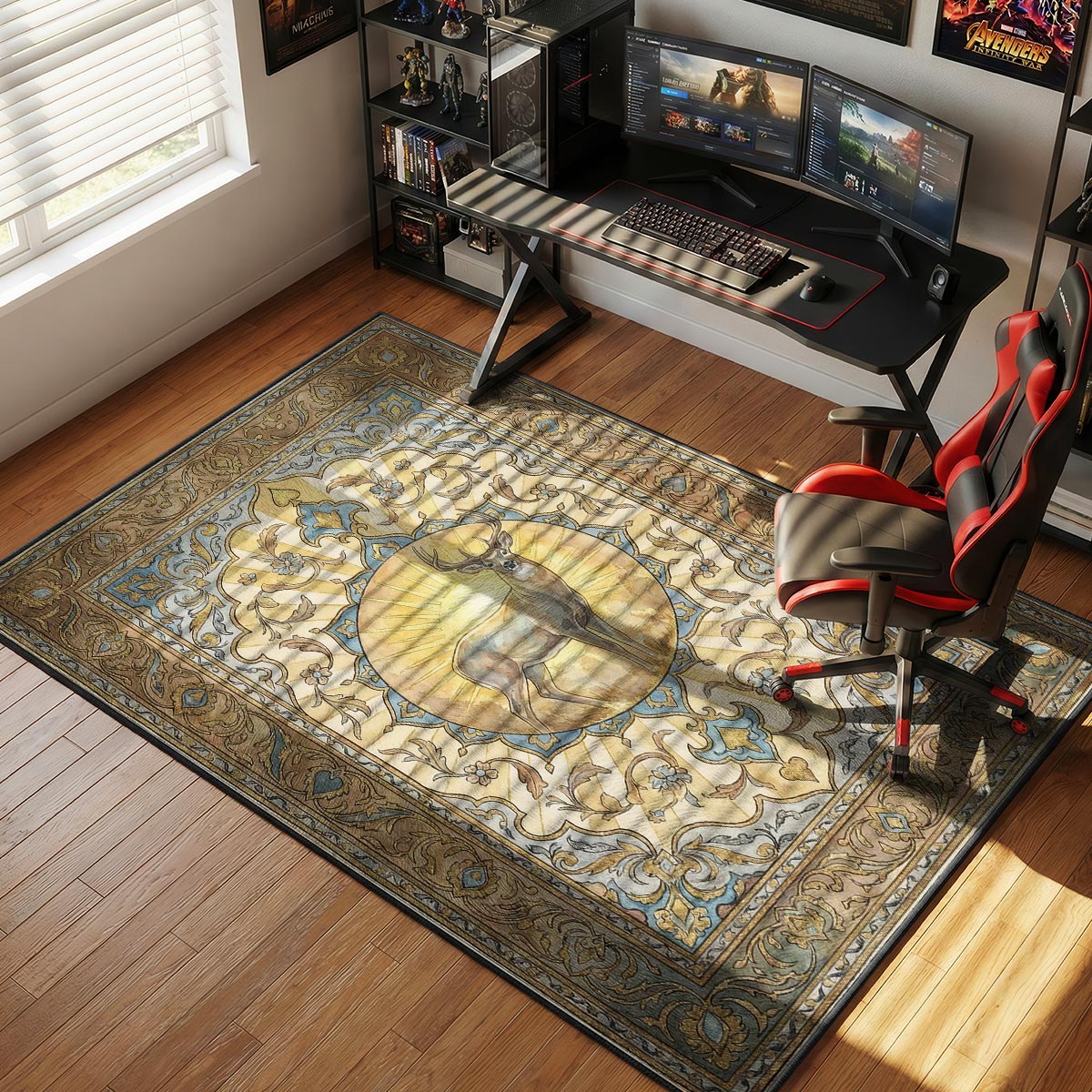 High Honor Buck Spirit Teppich - RDR2 Stuhlmatte