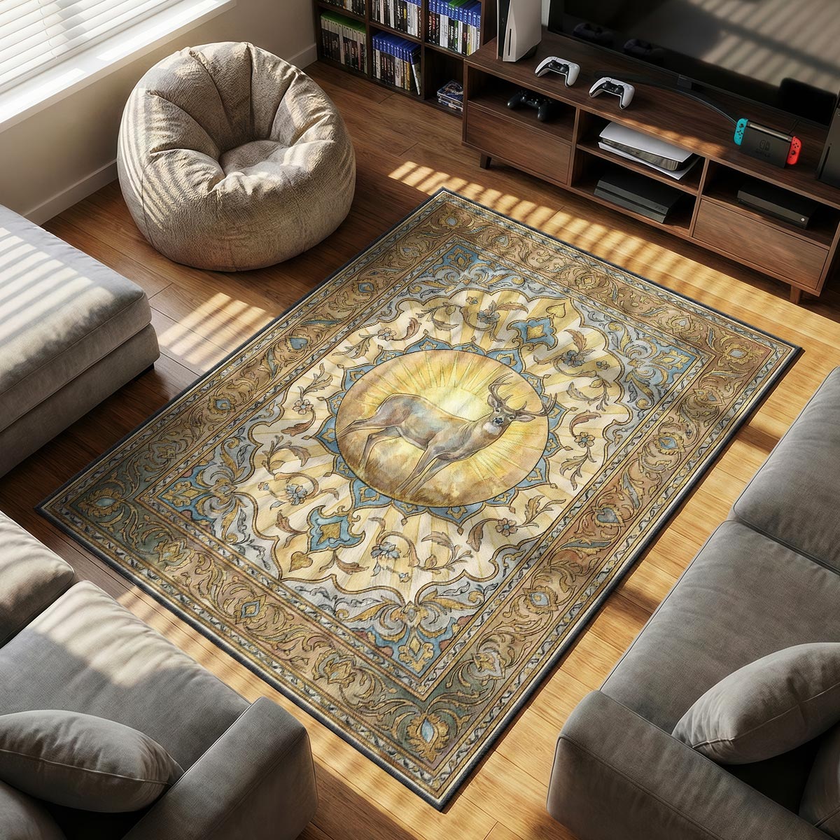 High Honor Buck Spirit Teppich - RDR2 Stuhlmatte