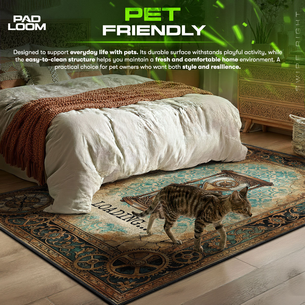 High Score themed area rug for Retro fans
