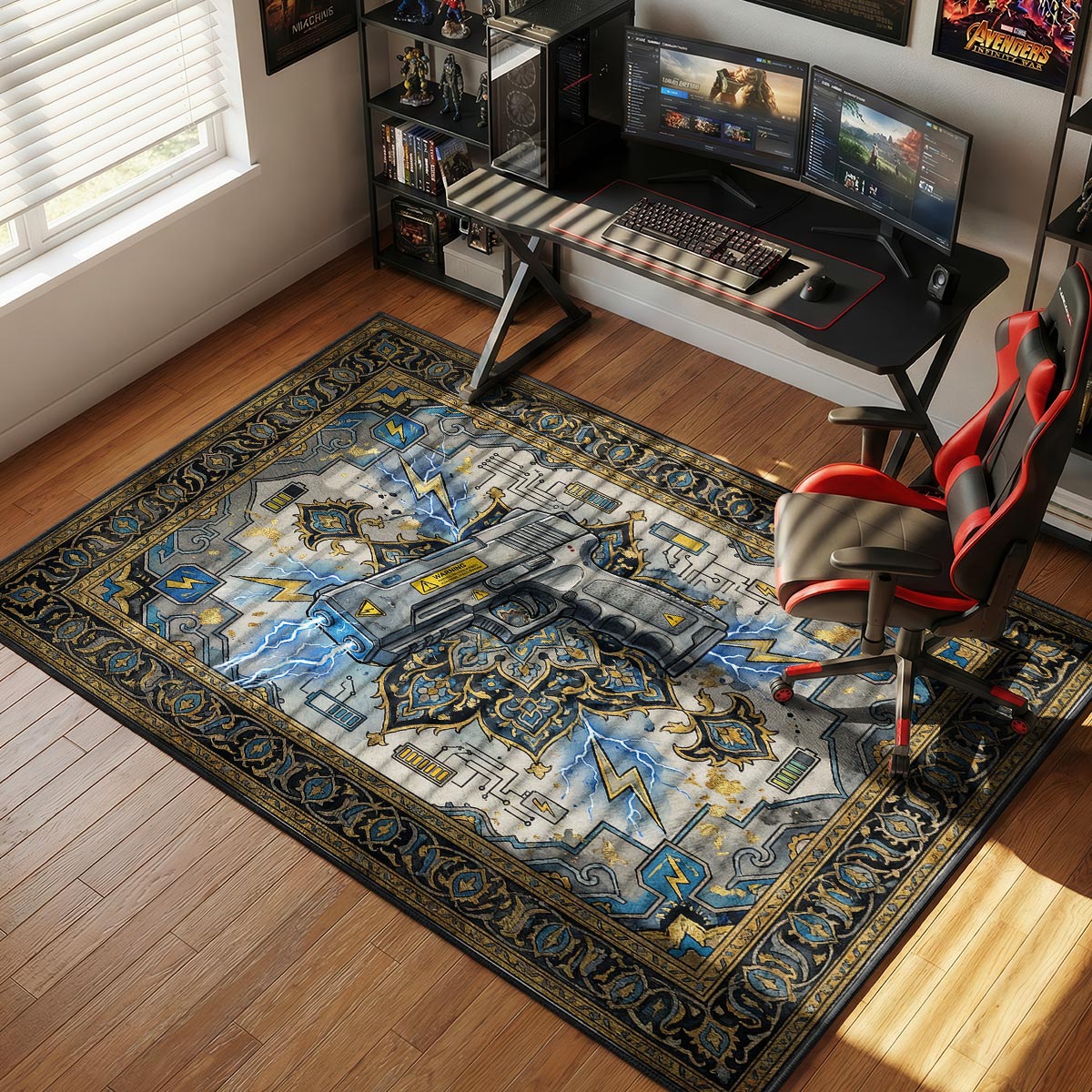 High Voltage Pistol Shock Rug - CS2 Chair Mat