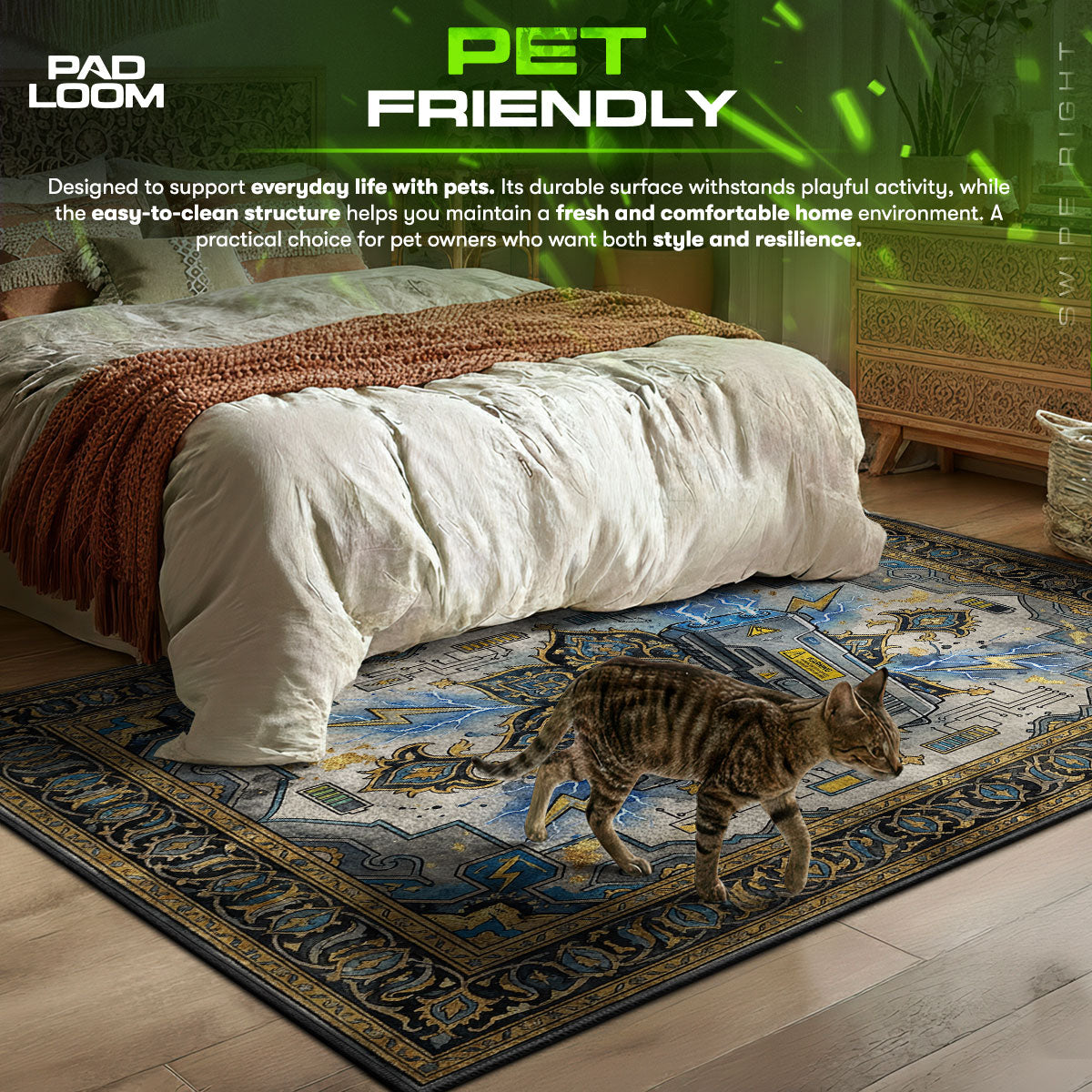 High Voltage Pistol Shock Rug - CS2 Chair Mat