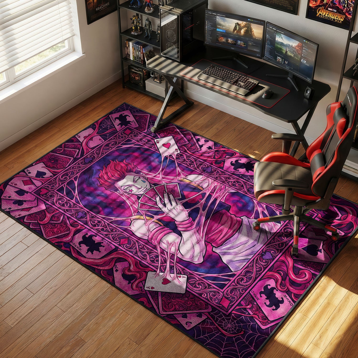 Hisoka Bungee Gum Rug - Hunter x Hunter Chair Mat
