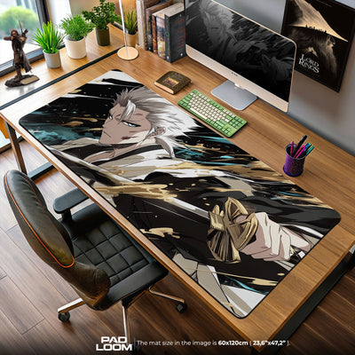 Hitsugaya Toshiro Mouse Pad, Bleach Anime Gaming Desk Mat