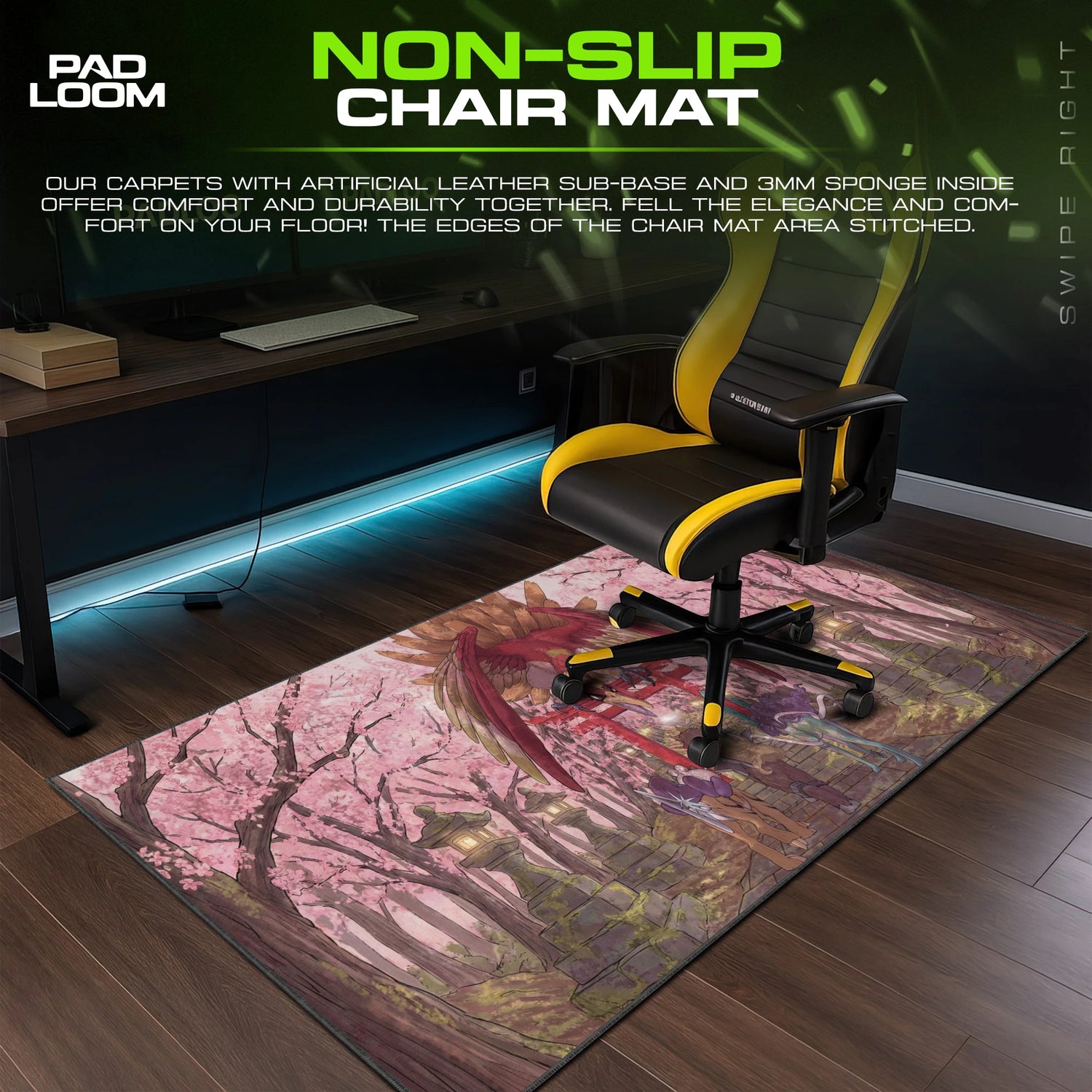 Ho-Oh Sakura Shrine Mouse Pad - Pokemon Desk Mat
