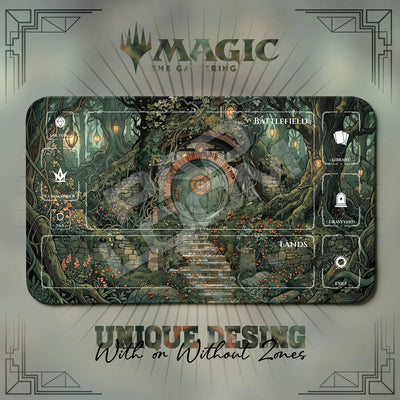 Hobbit Hole Lantern Playmat - LOTR MTG Magic Mat