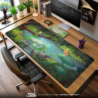 Hoenn Starters Mouse Pad, Pokémon Forest Desk Mat