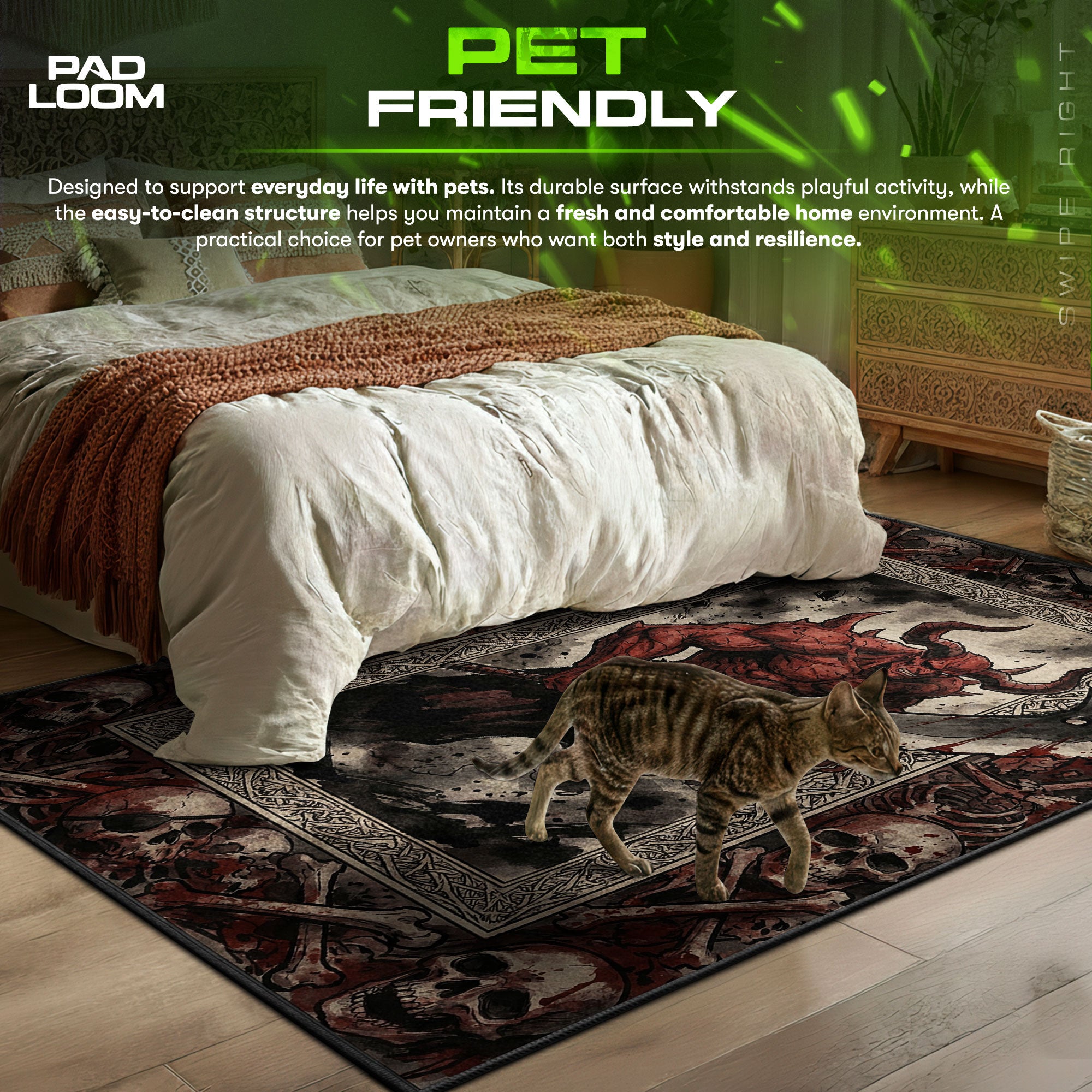 Hollow Demon Berserker Rug - Bleach Chair Mat