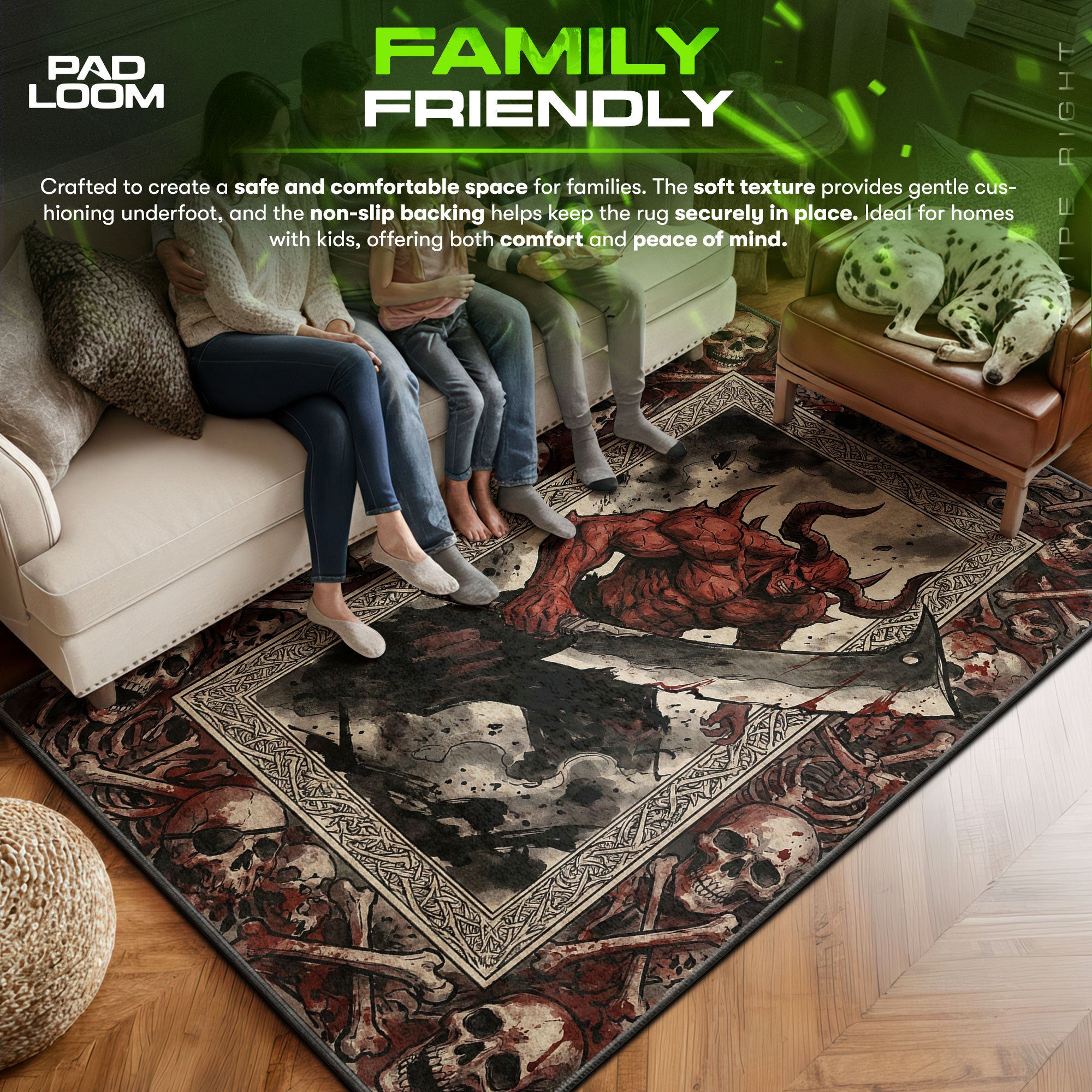 Hollow Demon Berserker Rug - Bleach Chair Mat