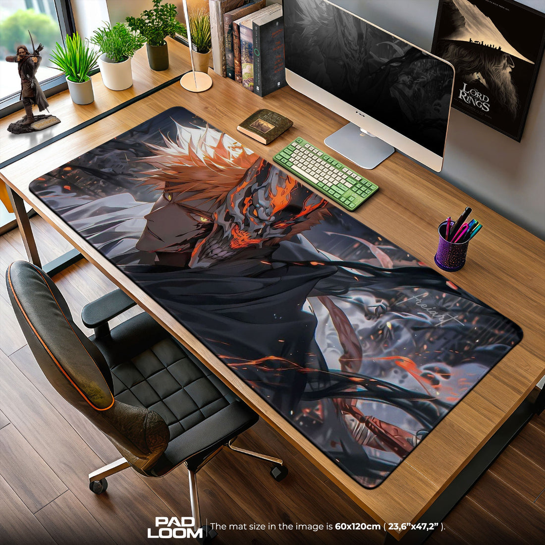 Hollow Ichigo Mouse Pad - Dual Soul Anime Desk Mat Padloom