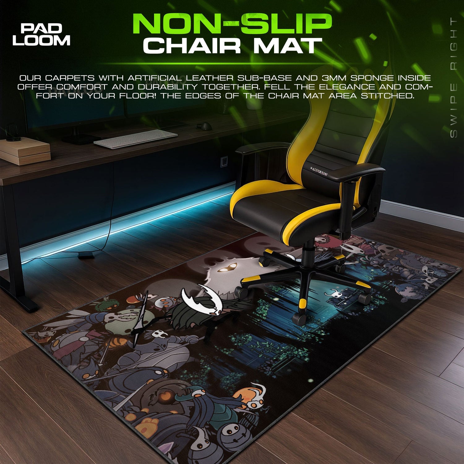 Hollow Knight – Boss Gauntlet Mouse Pad, Game Gamer Desk Mat Padloom