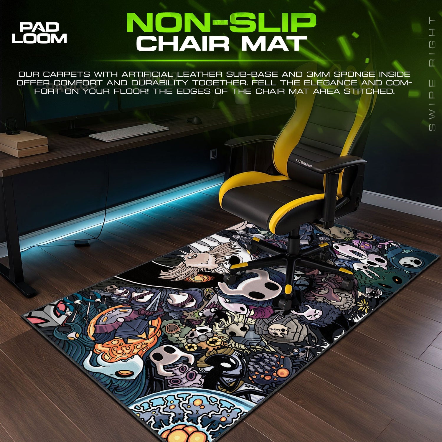Hollow Knight – Masked Legends Mouse Pad, Game Gamer Desk Mat Padloom
