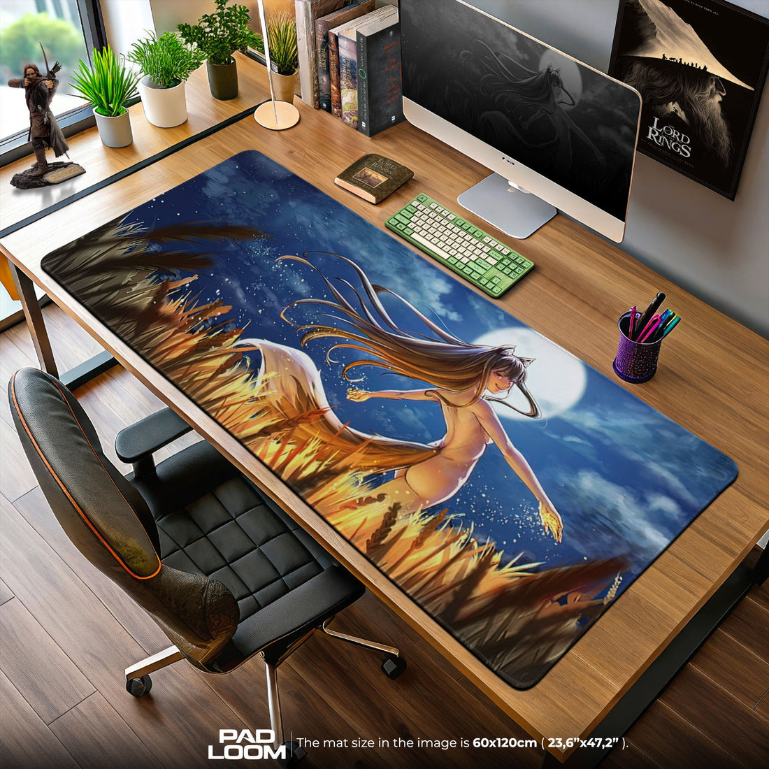 Holo Mouse Pad - Harvest Moon Anime Desk Mat Padloom