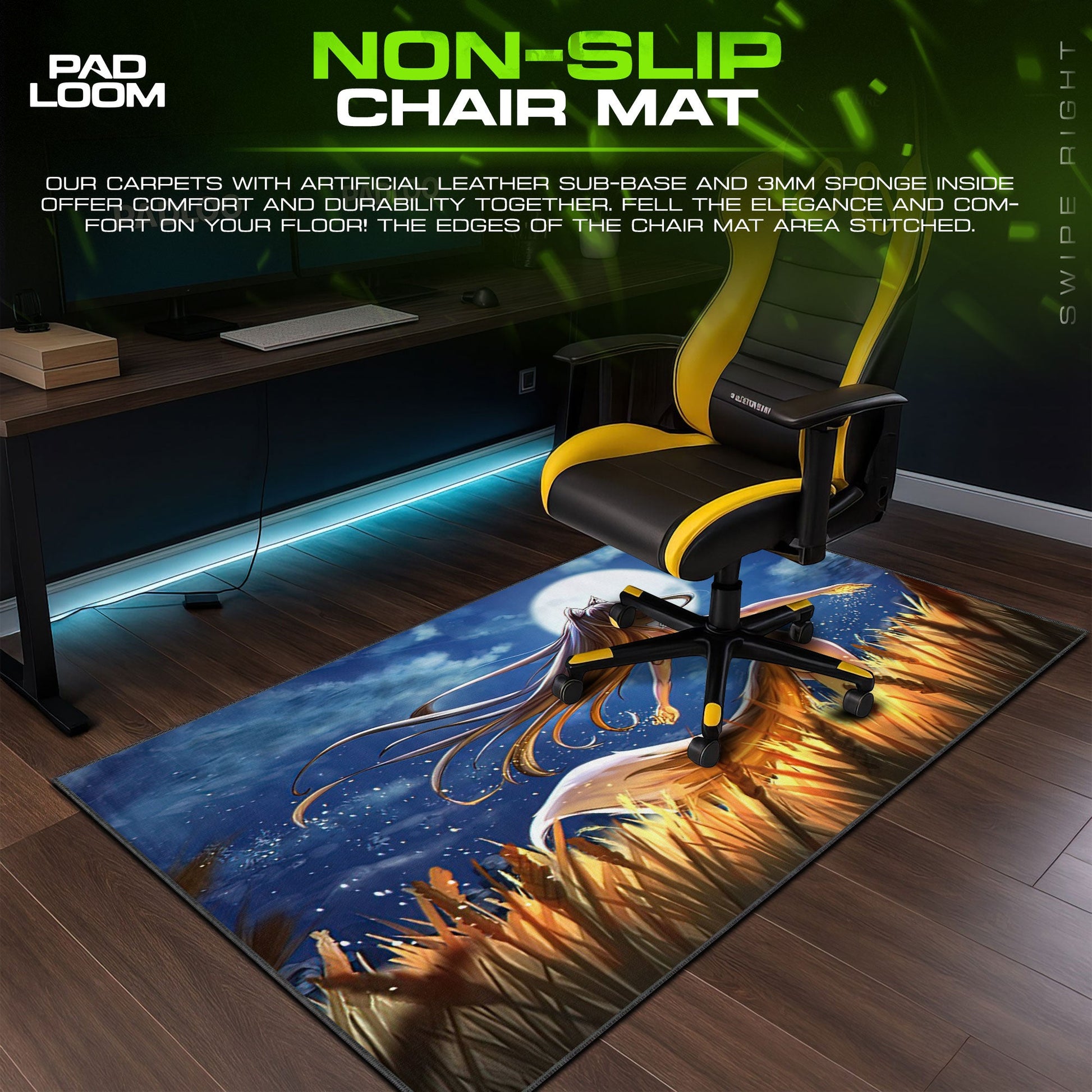 Holo Mouse Pad - Harvest Moon Anime Desk Mat Padloom