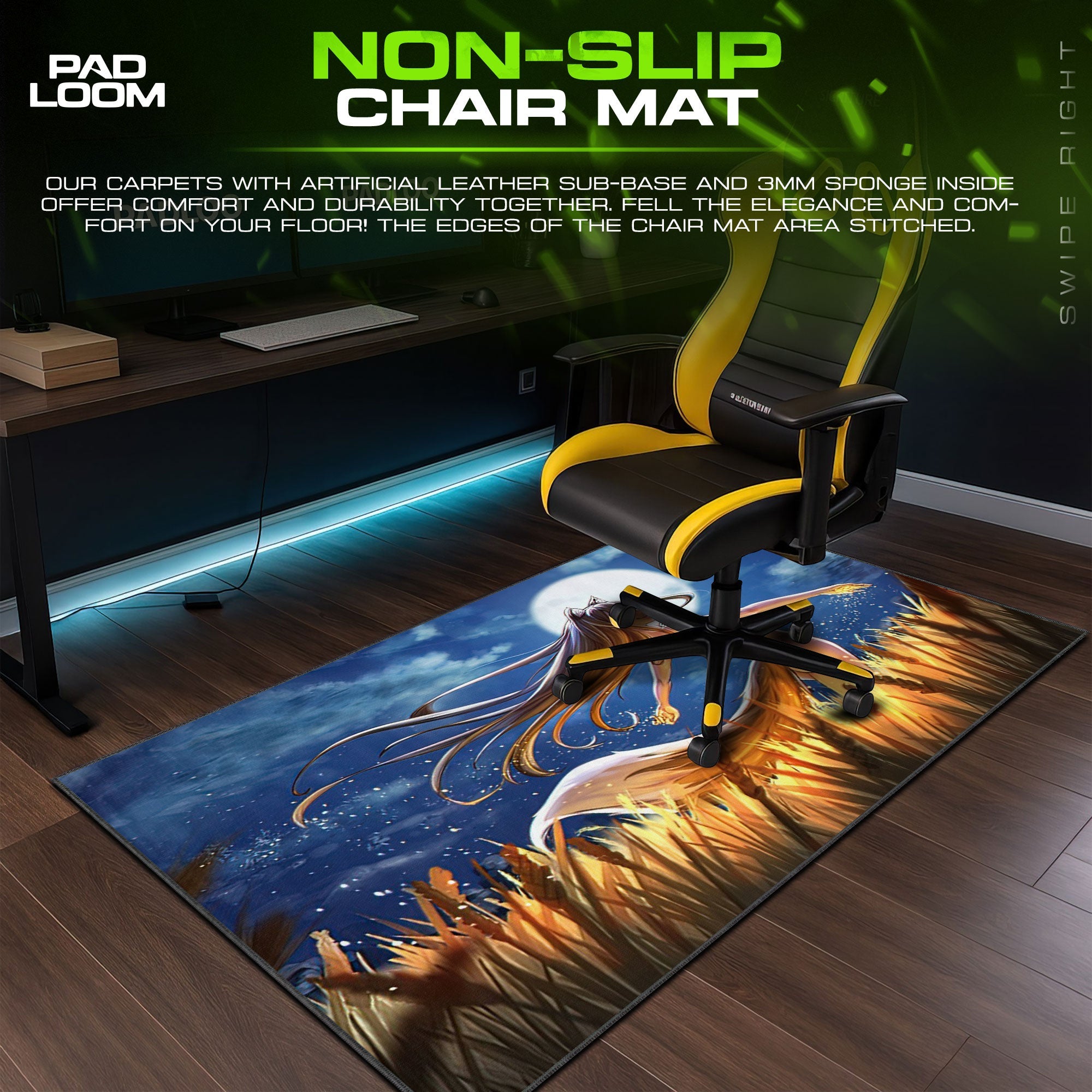 Holo Mouse Pad - Harvest Moon Anime Desk Mat Padloom
