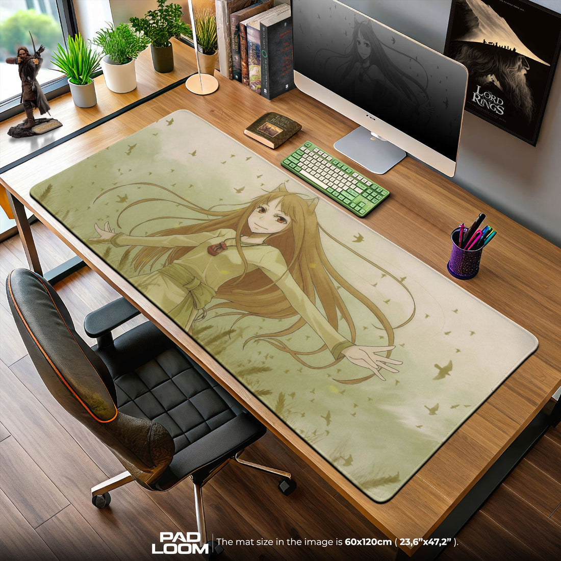 Holo Spice and Wolf Mouse Pad - Autumn Breeze Anime Desk Mat Padloom