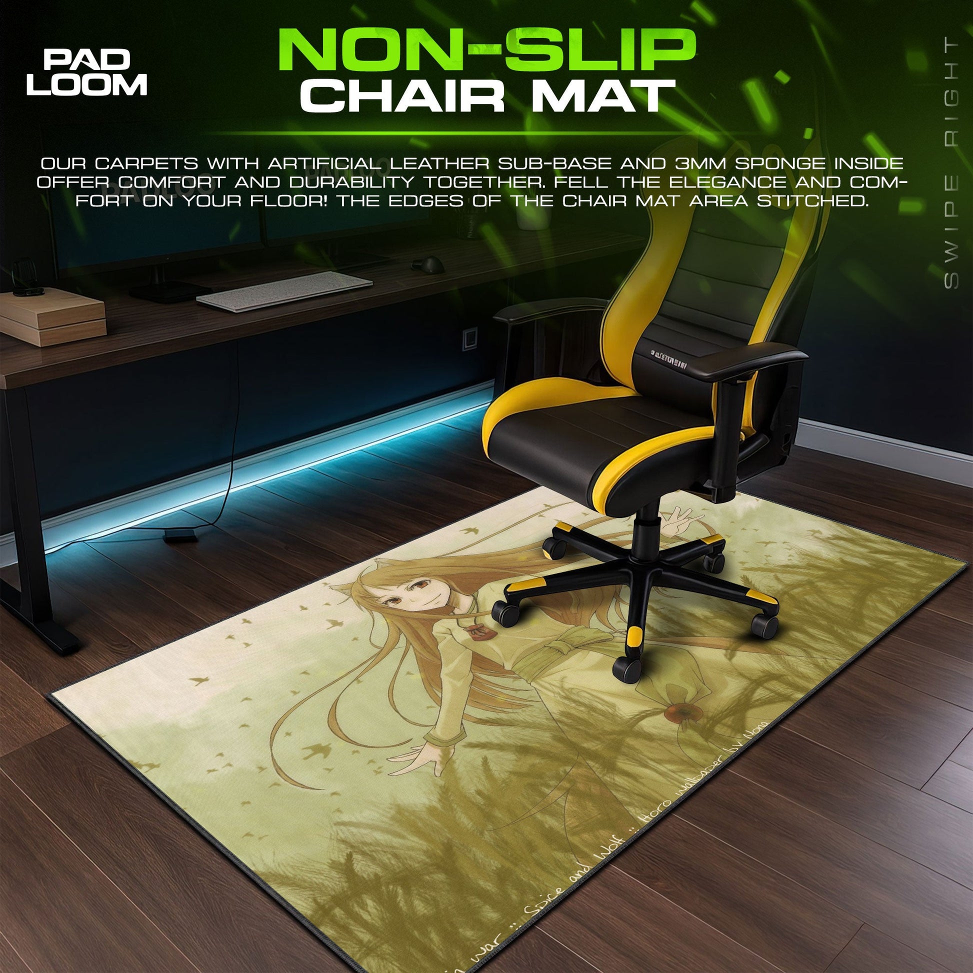 Holo Spice and Wolf Mouse Pad - Autumn Breeze Anime Desk Mat Padloom