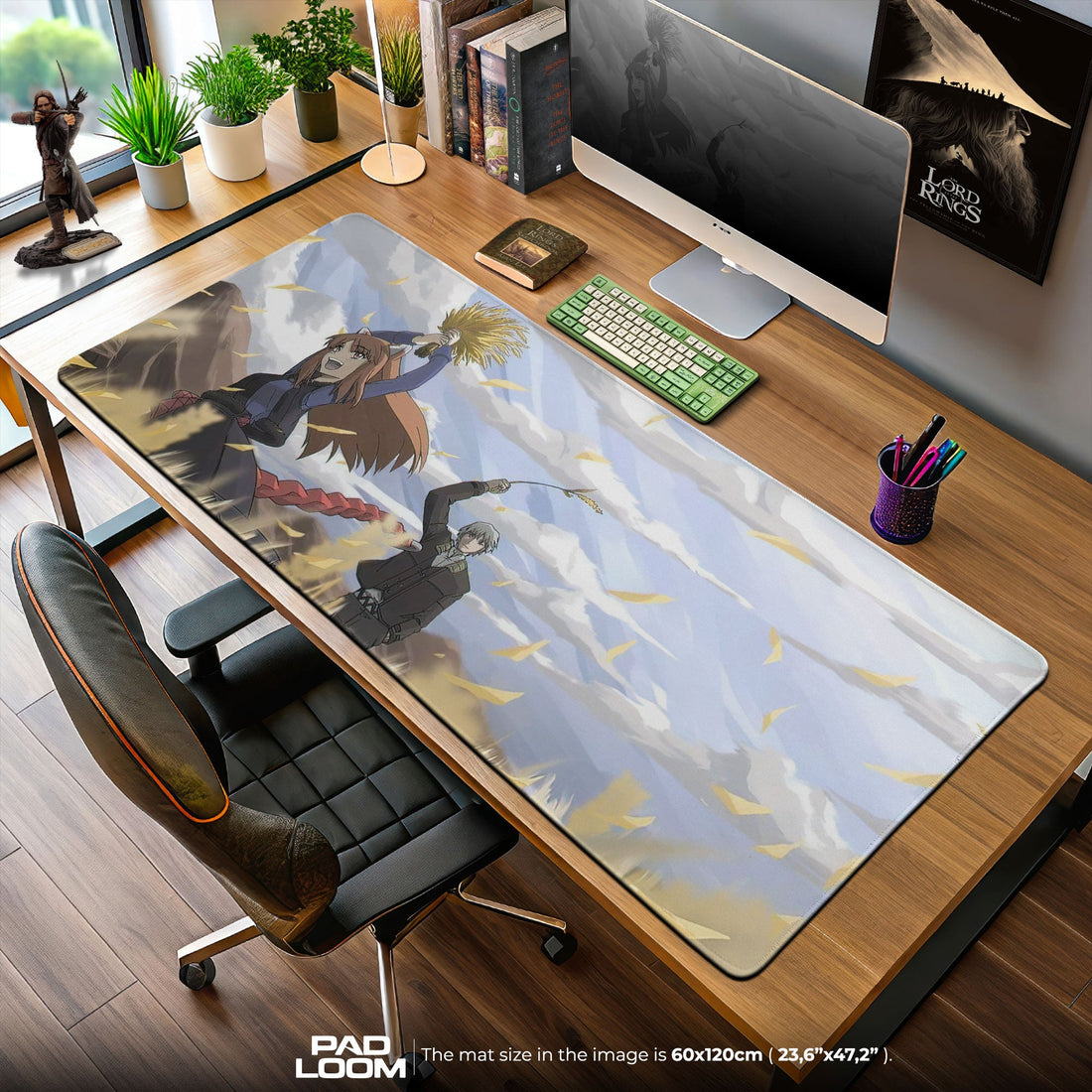 Holo Spice and Wolf Mouse Pad - Harvest Field Anime Desk Mat Padloom