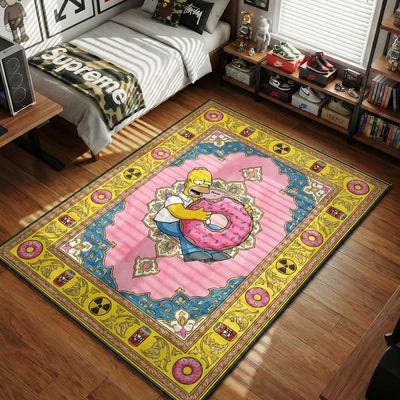 Homer Giant Donut Rug - The Simpsons Room Mat