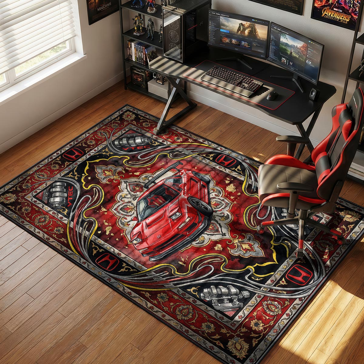 Honda NSX VTEC JDM Floor rug — main product view