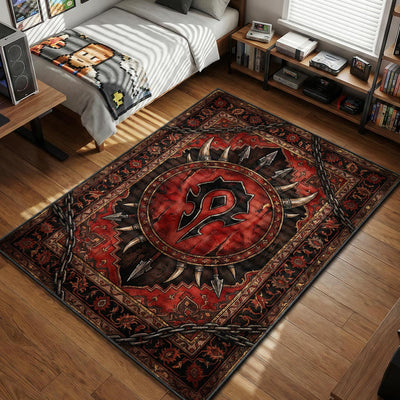 Horde Crest War Banner Rug - World of Warcraft Chair Mat