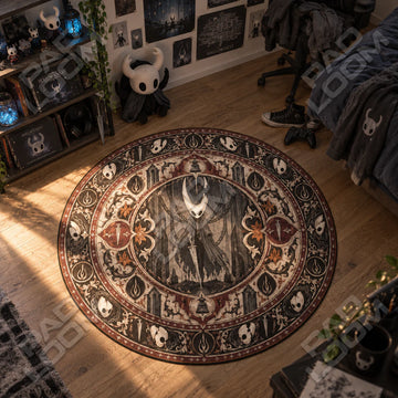 Hornet Chained Round Rug - Hollow Knight Chair Mat