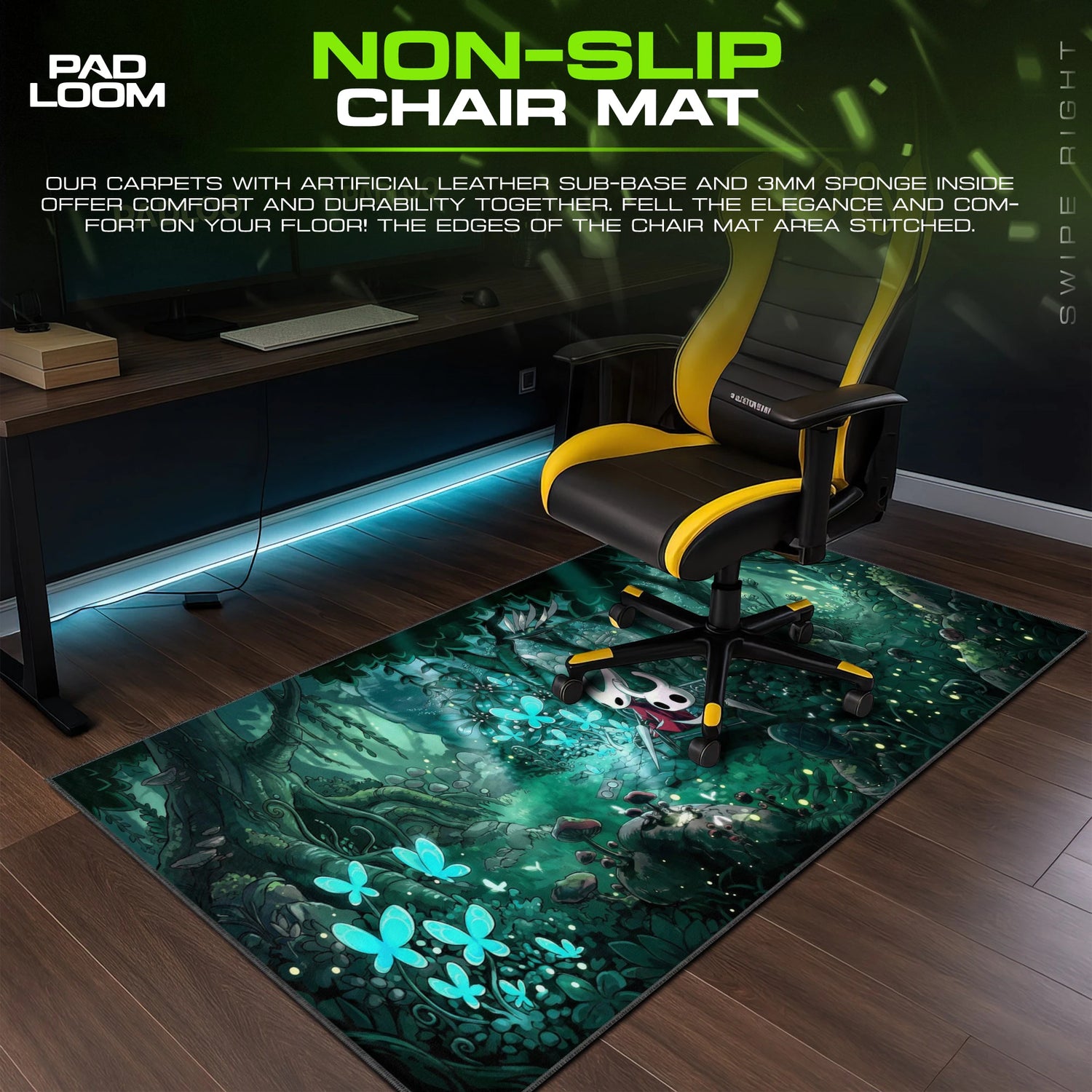 Hornet Verdant Bench Mouse Pad - Hollow Knight Desk Mat