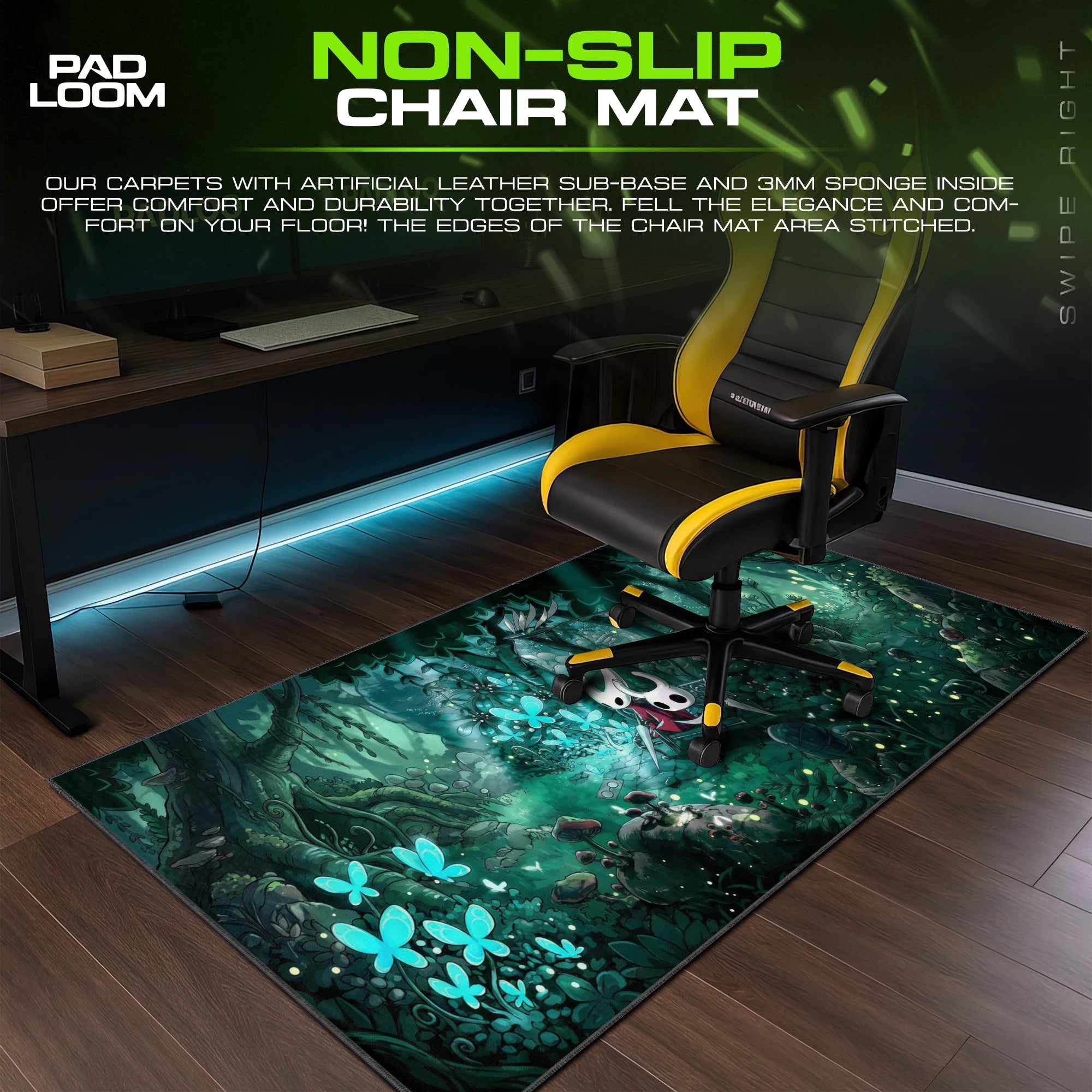 Hornet Verdant Bench Mouse Pad - Hollow Knight Desk Mat