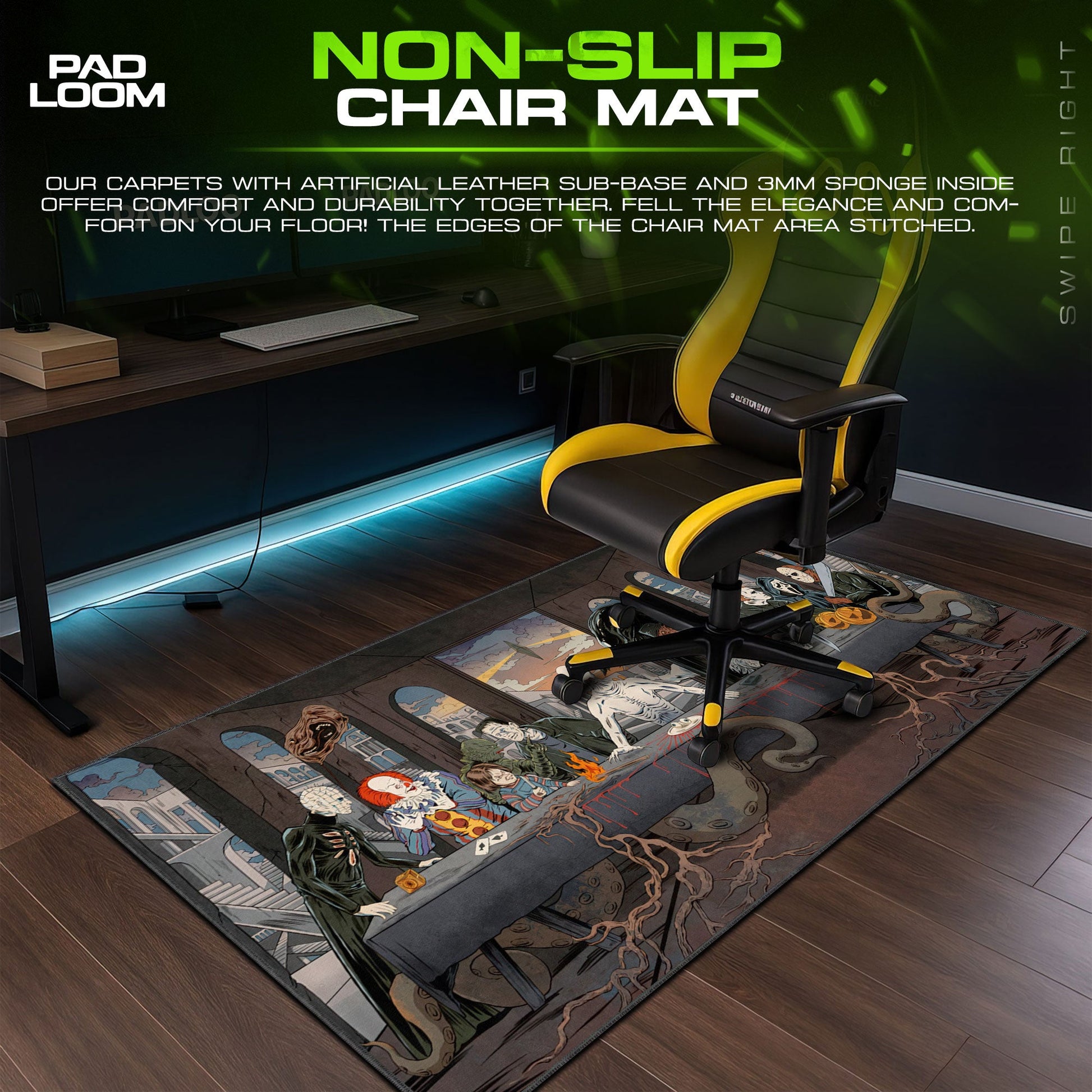 Horror Supper Mouse Pad - Dark Legends Gaming Mouse Pad Padloom
