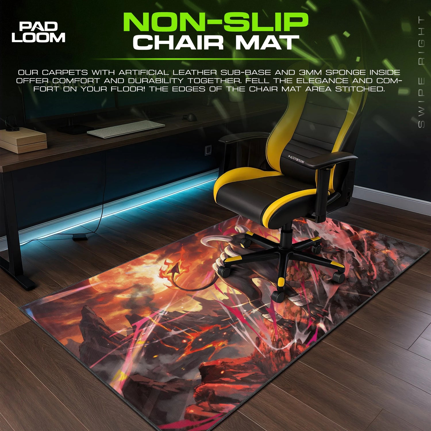 Houndoom Blood Moon Mouse Pad - Pokémon Desk Mat