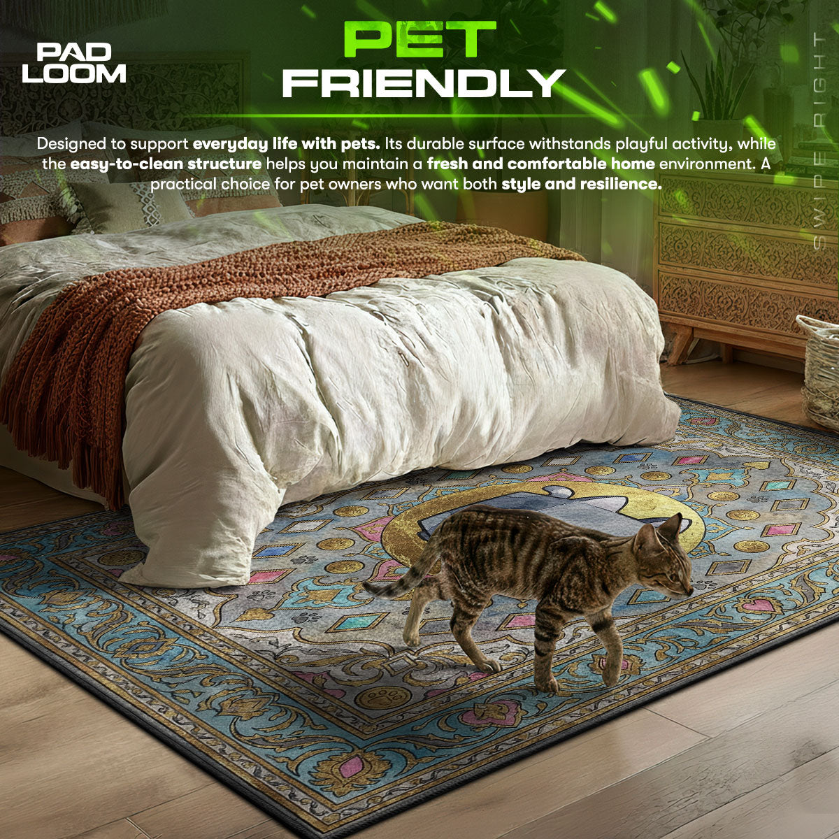 Huge Cat Royal Persian Rug - Pet Simulator Chair Mat