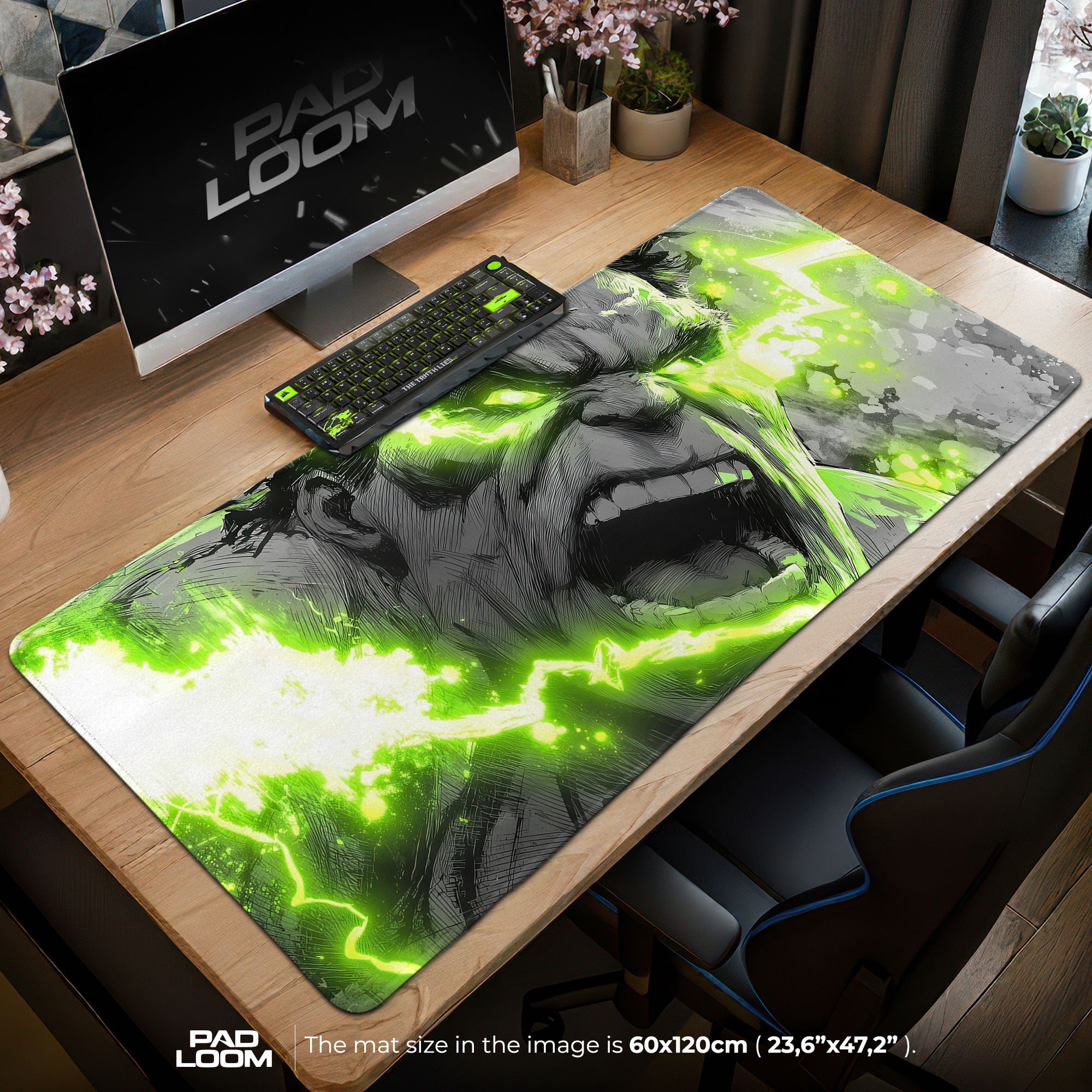 Hulk Rage - Gamma Burst Gaming Mouse Pad