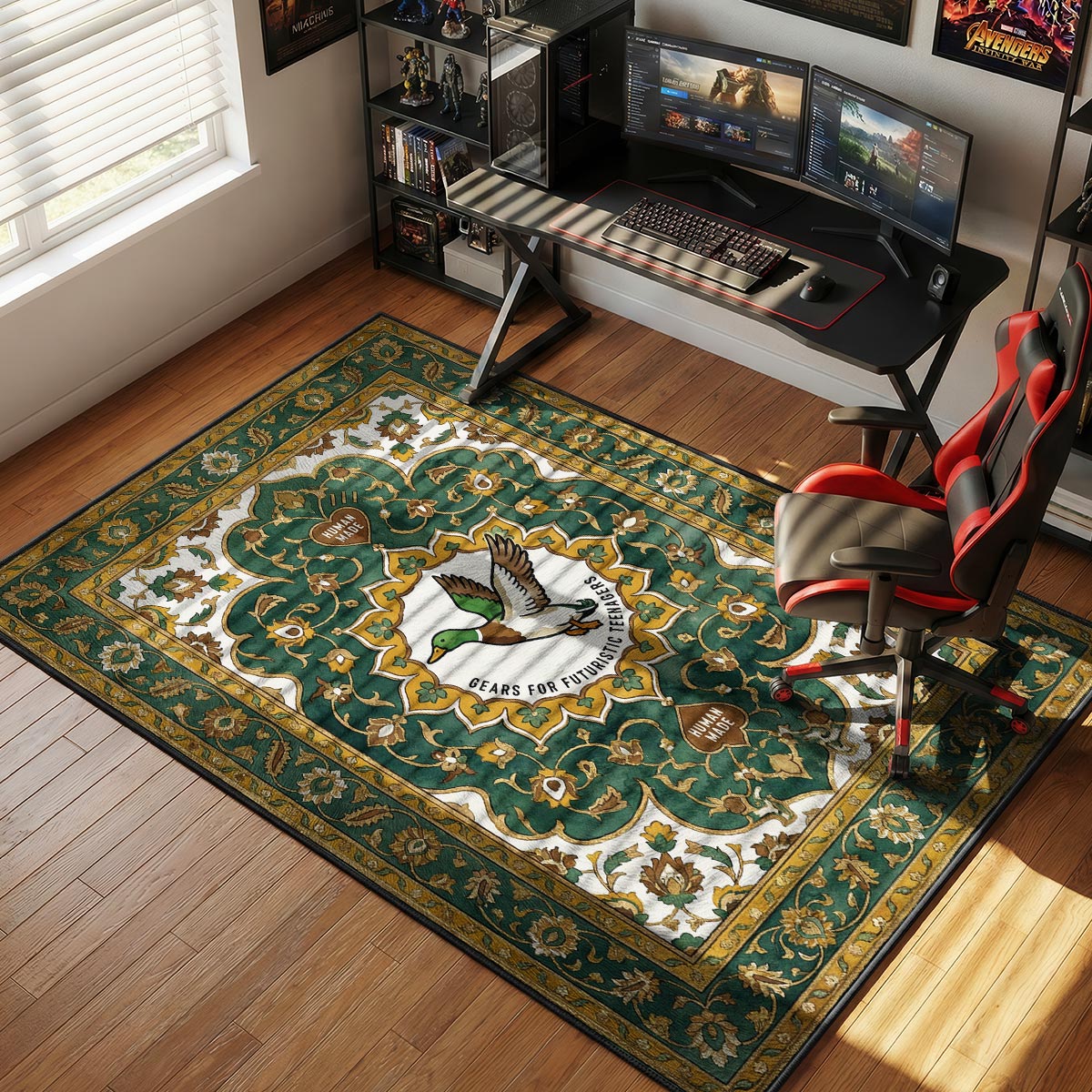 Human Made Duck Mallard Japanese Streetwear Floor rug — main product view