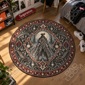 Hunter Moonlit Round Rug - Bloodborne Chair Mat