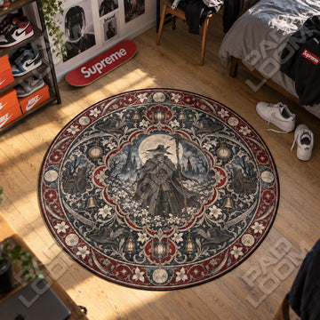 Hunter Scythe Round Rug - Bloodborne Chair Mat