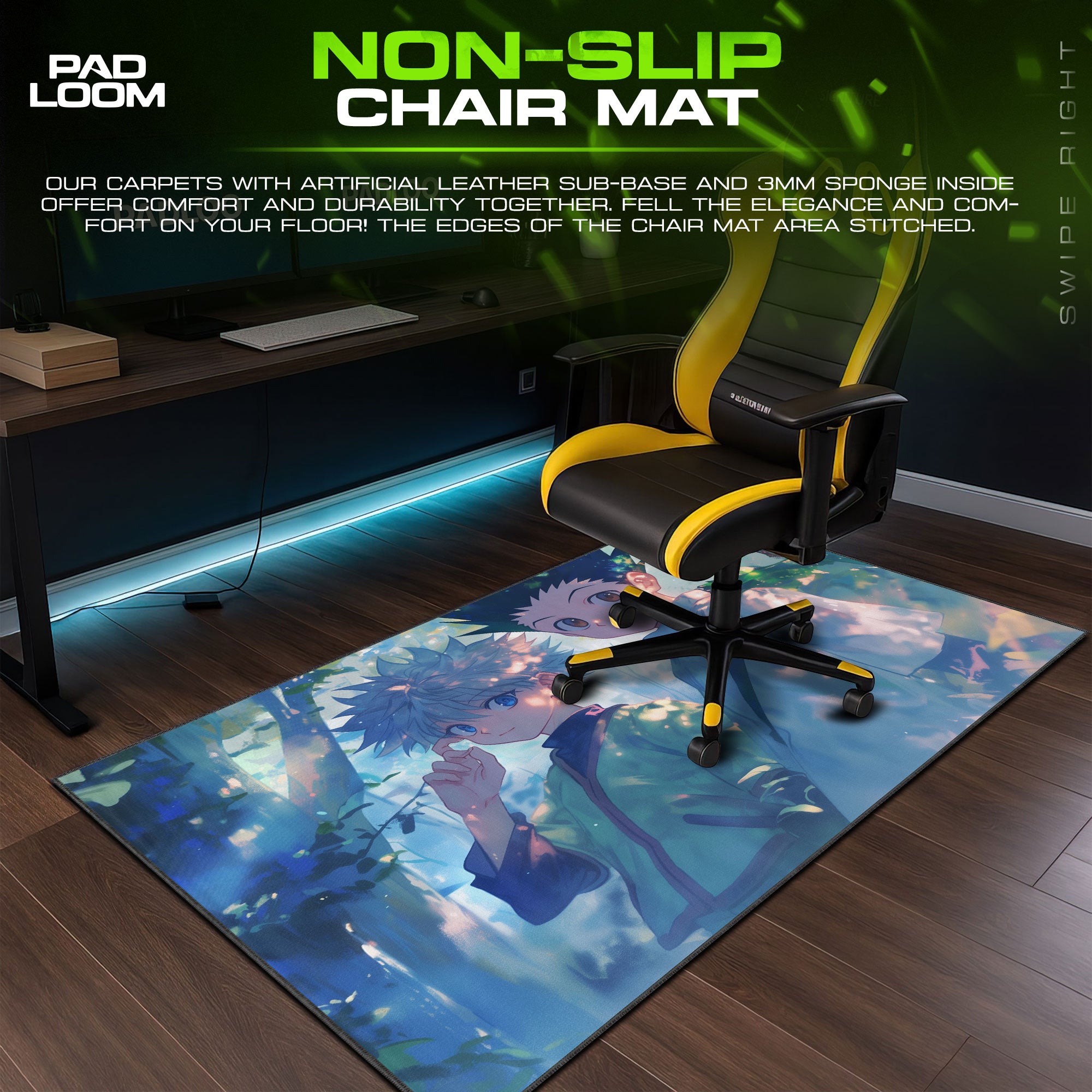 Hunter x Hunter Forest Duo Mouse Pad, Anime Desk Mat