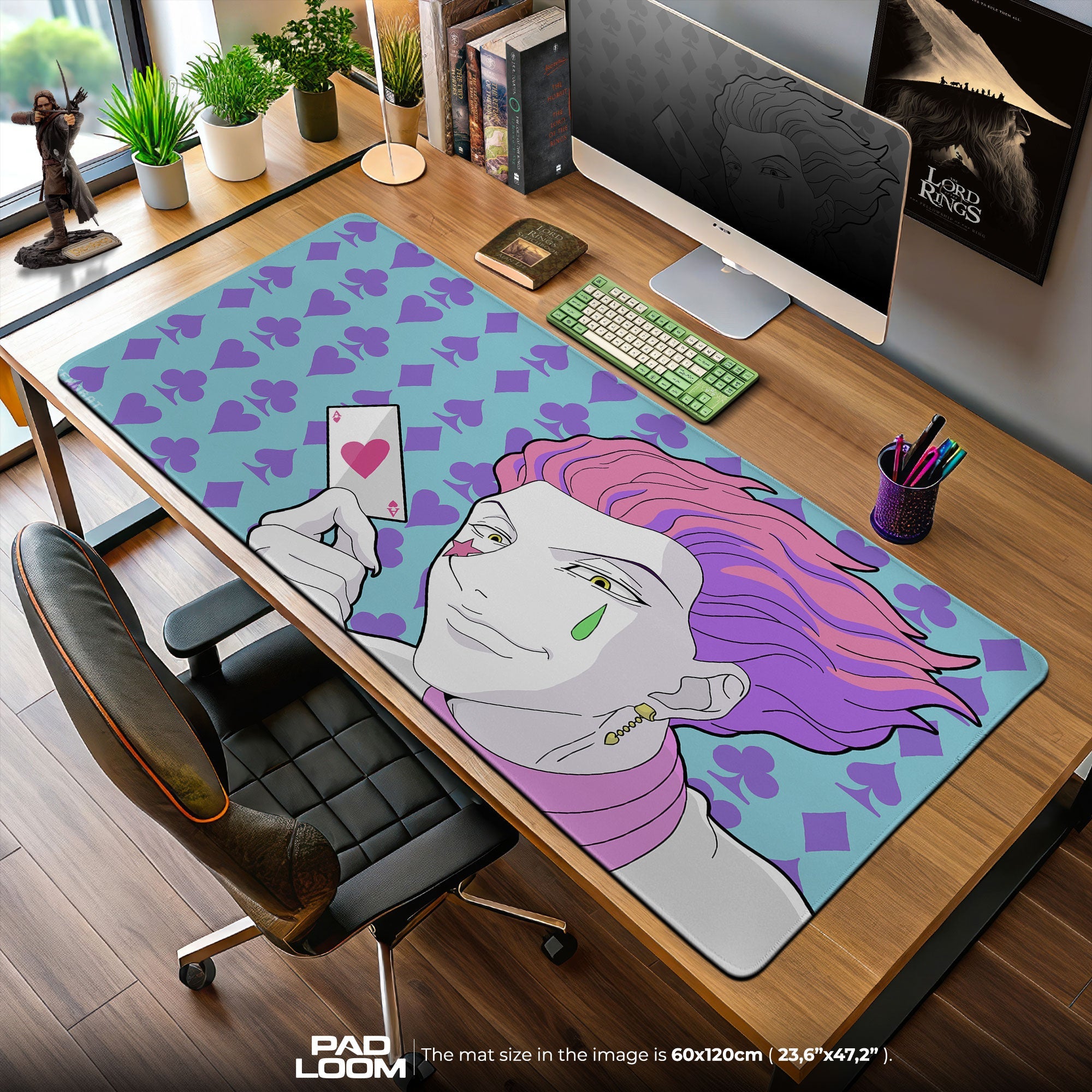 Hunter x Hunter Hisoka Cards Mouse Pad, Anime Desk Mat – Padloom