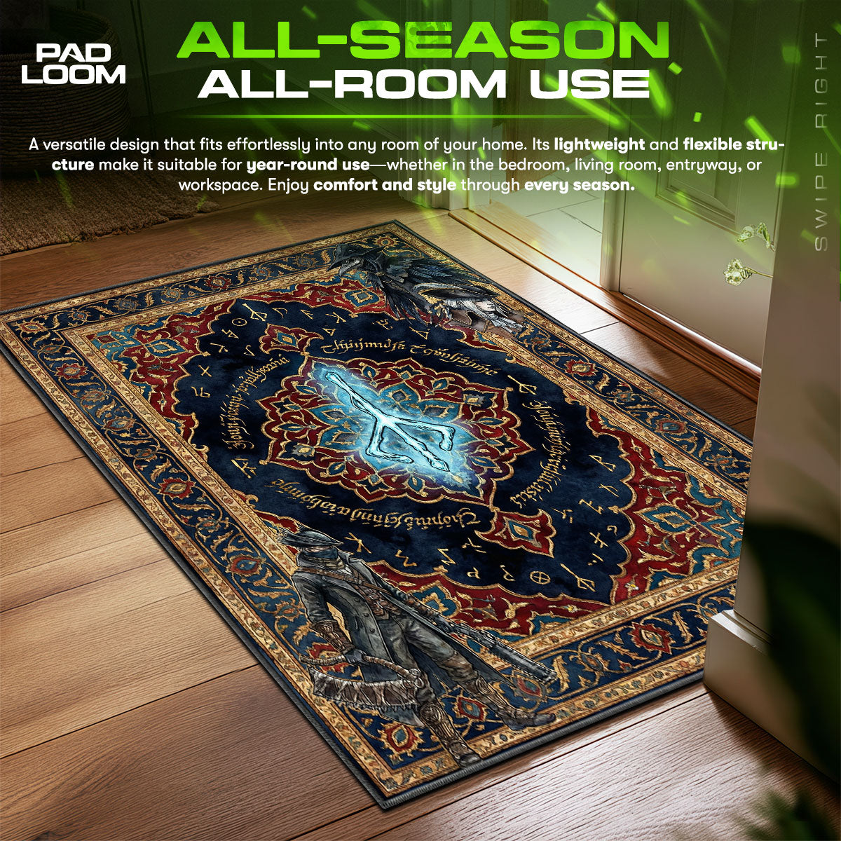 Hunter's Mark Arcane Rug - Bloodborne Chair Mat