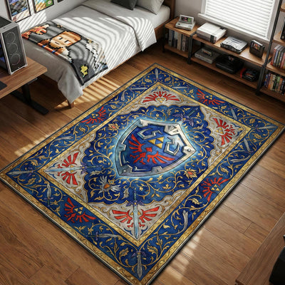 Hylian Shield Royal Crest Rug - Zelda Chair Mat