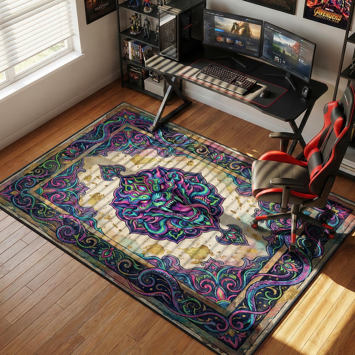 Hyper Beast Neon Rage Rug - CS2 Chair Mat