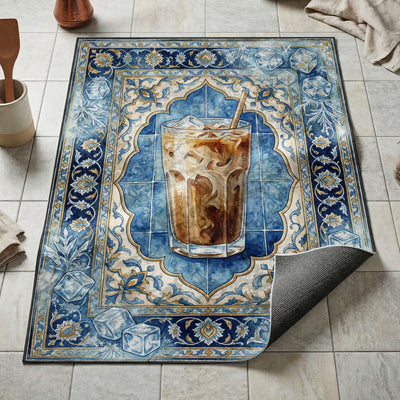 Iced Coffee Rug — Summer Kitchen Floor Mat