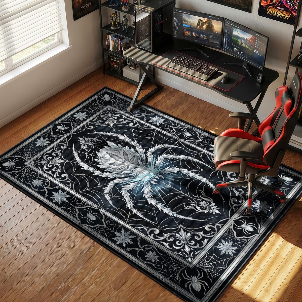 Iced Weed Spider Floor rug — main product view
